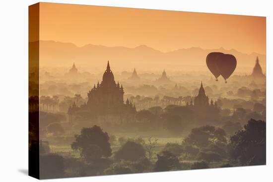 Myanmar (Burma), Temples of Bagan (Unesco World Heritage Site)-Michele Falzone-Stretched Canvas