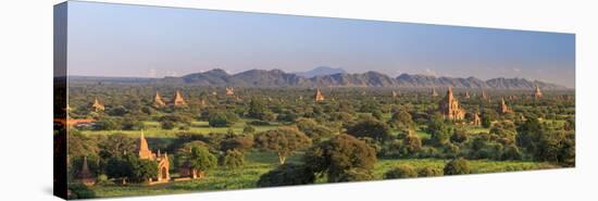 Myanmar (Burma), Temples of Bagan (Unesco World Heritage Site)-Michele Falzone-Stretched Canvas