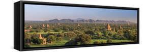 Myanmar (Burma), Temples of Bagan (Unesco World Heritage Site)-Michele Falzone-Framed Stretched Canvas