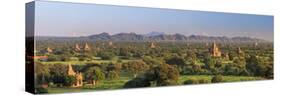 Myanmar (Burma), Temples of Bagan (Unesco World Heritage Site)-Michele Falzone-Stretched Canvas