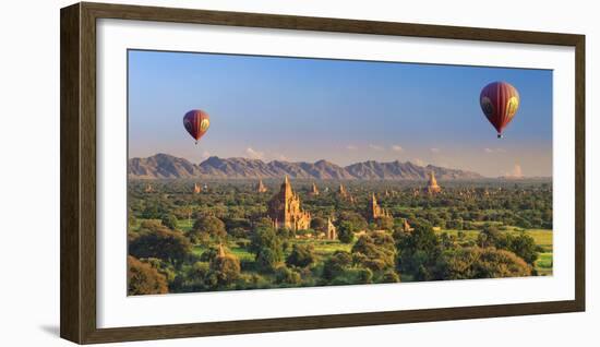 Myanmar (Burma), Temples of Bagan (Unesco World Heritage Site)-Michele Falzone-Framed Photographic Print