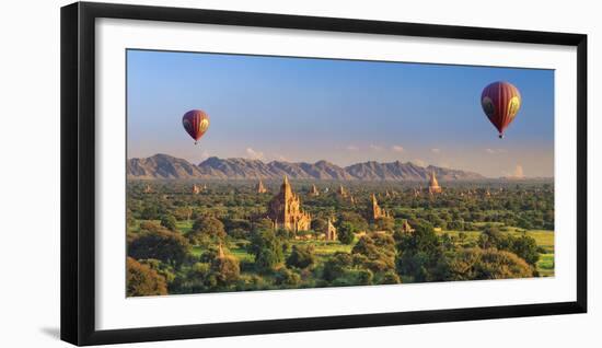 Myanmar (Burma), Temples of Bagan (Unesco World Heritage Site)-Michele Falzone-Framed Photographic Print