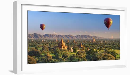 Myanmar (Burma), Temples of Bagan (Unesco World Heritage Site)-Michele Falzone-Framed Photographic Print