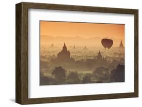 Myanmar (Burma), Temples of Bagan (Unesco World Heritage Site)-Michele Falzone-Framed Photographic Print