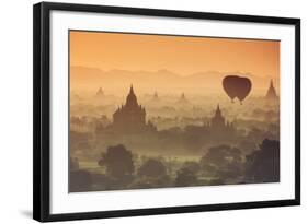 Myanmar (Burma), Temples of Bagan (Unesco World Heritage Site)-Michele Falzone-Framed Photographic Print