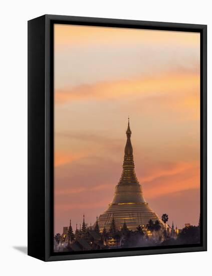 Myanmar (Burma), Yangon, Shwedagon Pagoda-Steve Vidler-Framed Stretched Canvas