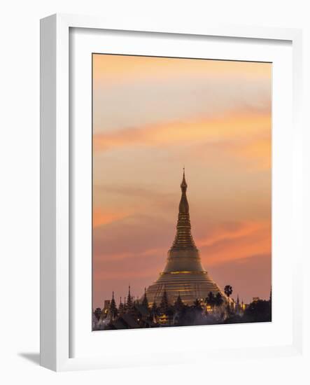 Myanmar (Burma), Yangon, Shwedagon Pagoda-Steve Vidler-Framed Photographic Print