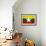 Myanmar Flag Design with Wood Patterning - Flags of the World Series-Philippe Hugonnard-Framed Art Print displayed on a wall