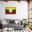 Myanmar Flag Design with Wood Patterning - Flags of the World Series-Philippe Hugonnard-Framed Stretched Canvas displayed on a wall