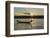 Myanmar, Inle Lake. Fisherman at Sunset-Brenda Tharp-Framed Photographic Print