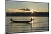 Myanmar, Inle Lake. Fisherman at Sunset-Brenda Tharp-Mounted Photographic Print