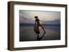 Myanmar, Inle Lake. Fisherman Rowing at Sunset-Jaynes Gallery-Framed Photographic Print