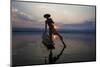 Myanmar, Inle Lake. Fisherman Rowing at Sunset-Jaynes Gallery-Mounted Photographic Print