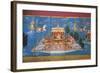 Myanmar, King Nimi Jakat Visiting the Underworld and the Skies in the Charioteer of Indra-null-Framed Giclee Print