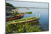 Myanmar. Mandalay. Amarapura. Taungthaman Lake. Colorful Boats-Inger Hogstrom-Mounted Photographic Print