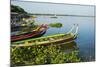 Myanmar. Mandalay. Amarapura. Taungthaman Lake. Colorful Boats-Inger Hogstrom-Mounted Photographic Print