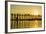 Myanmar. Mandalay. Amarapura. U-Bein Bridge at Sunset-Inger Hogstrom-Framed Photographic Print