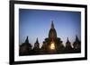 Myanmar, Mandalay Division, Bagan. Buddhist Pagoda at Night under Starry Sky-Matteo Colombo-Framed Photographic Print