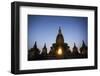 Myanmar, Mandalay Division, Bagan. Buddhist Pagoda at Night under Starry Sky-Matteo Colombo-Framed Photographic Print