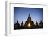 Myanmar, Mandalay Division, Bagan. Buddhist Pagoda at Night under Starry Sky-Matteo Colombo-Framed Photographic Print