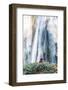 Myanmar, Mandalay Division, Pyin Oo Lwin. Burmese Monk Meditating under Dattawgyaik Waterfall (Mr)-Matteo Colombo-Framed Photographic Print