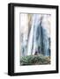 Myanmar, Mandalay Division, Pyin Oo Lwin. Burmese Monk Meditating under Dattawgyaik Waterfall (Mr)-Matteo Colombo-Framed Photographic Print