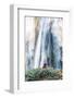 Myanmar, Mandalay Division, Pyin Oo Lwin. Burmese Monk Meditating under Dattawgyaik Waterfall (Mr)-Matteo Colombo-Framed Photographic Print