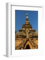 Myanmar. Mandalay. Inwa. Red Brick Stupa-Inger Hogstrom-Framed Photographic Print