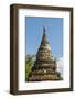 Myanmar. Mandalay. Inwa. Red Brick Stupa-Inger Hogstrom-Framed Photographic Print