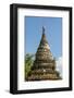 Myanmar. Mandalay. Inwa. Red Brick Stupa-Inger Hogstrom-Framed Photographic Print