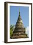 Myanmar. Mandalay. Inwa. Red Brick Stupa-Inger Hogstrom-Framed Photographic Print