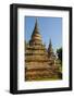 Myanmar. Mandalay. Inwa. Red Brick Stupa-Inger Hogstrom-Framed Photographic Print