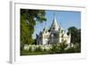 Myanmar. Mandalay. Inwa. White Temple Surrounded by Greenery-Inger Hogstrom-Framed Photographic Print