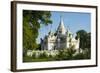 Myanmar. Mandalay. Inwa. White Temple Surrounded by Greenery-Inger Hogstrom-Framed Photographic Print