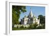 Myanmar. Mandalay. Inwa. White Temple Surrounded by Greenery-Inger Hogstrom-Framed Photographic Print