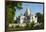 Myanmar. Mandalay. Inwa. White Temple Surrounded by Greenery-Inger Hogstrom-Framed Photographic Print