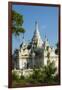 Myanmar. Mandalay. Inwa. White Temple Surrounded by Greenery-Inger Hogstrom-Framed Photographic Print