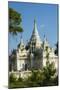 Myanmar. Mandalay. Inwa. White Temple Surrounded by Greenery-Inger Hogstrom-Mounted Photographic Print
