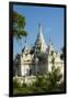 Myanmar. Mandalay. Inwa. White Temple Surrounded by Greenery-Inger Hogstrom-Framed Premium Photographic Print