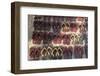 Myanmar. Mandalay. Maha Aung Myae Bone San Monastery. Lines of Shoes-Inger Hogstrom-Framed Photographic Print