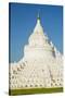 Myanmar. Mandalay. Mingun. Hsinphyumae Pagoda-Inger Hogstrom-Stretched Canvas