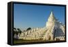 Myanmar. Mandalay. Mingun. Hsinphyumae Pagoda-Inger Hogstrom-Framed Stretched Canvas