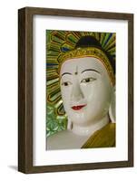 Myanmar. Mandalay. Sagaing Hill. Thirty Caves Temple. Buddha-Inger Hogstrom-Framed Photographic Print