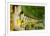 Myanmar. Mandalay. Sagaing Hill. Thirty Caves Temple. Row of Buddhas-Inger Hogstrom-Framed Photographic Print