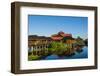Myanmar. Shan State. Inle Lake. Golden Island Cottages Floating Hotel-Inger Hogstrom-Framed Photographic Print