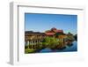 Myanmar. Shan State. Inle Lake. Golden Island Cottages Floating Hotel-Inger Hogstrom-Framed Photographic Print