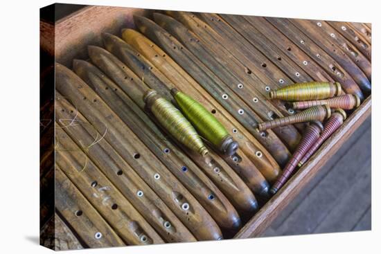 Myanmar. Shan State. Inle Lake. Wooden Shuttles Used in Silk Weaving-Inger Hogstrom-Stretched Canvas