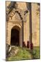 Myanmar Taj Mahal. Unfinished Pagoda. Monks. Mandalay. Myanmar-Tom Norring-Mounted Photographic Print