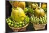 Myanmar. Yangon. Botataung Pagoda. Offerings of Fruit for Sale-Inger Hogstrom-Mounted Photographic Print