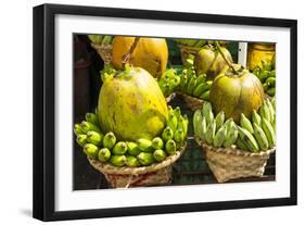 Myanmar. Yangon. Botataung Pagoda. Offerings of Fruit for Sale-Inger Hogstrom-Framed Photographic Print